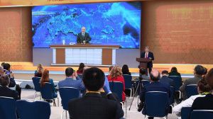 Президент России Владимир Путин провел  ежегодную пресс-конференцию