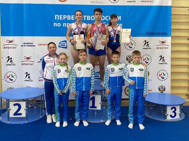 Победы мегионских спортсменов на Первенстве России по прыжкам на батуте