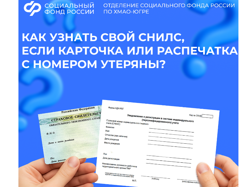 Что делать, если карточка СНИЛС или распечатка утеряны, а вам нужно узнать номер?