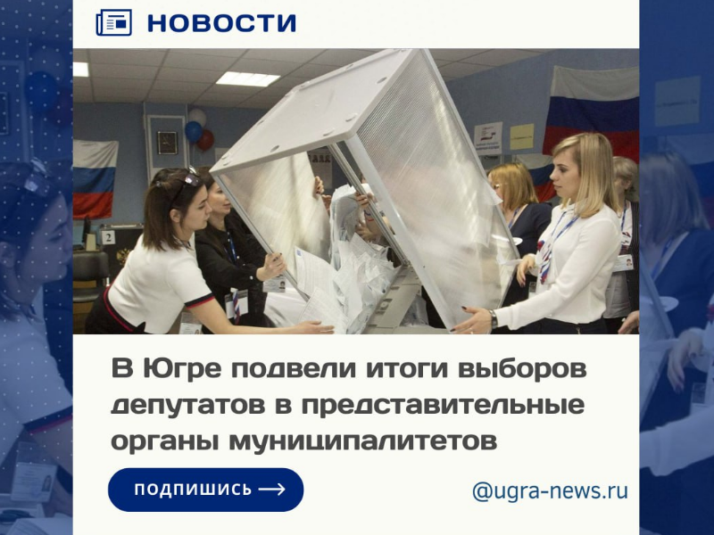 Итоги выборов депутатов в представительные органы муниципалитетов