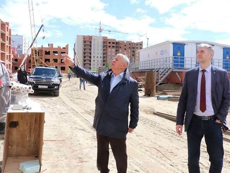 Строительство многоквартирных жилых домов в Мегионе идёт по графику