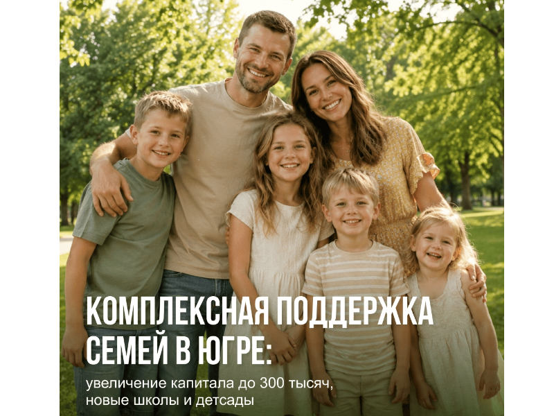 Губернатор Югры Руслан Кухарук предложил увеличить размер югорского семейного капитала до 300 тысяч рублей при рождении или усыновлении третьего и последующих детей. 