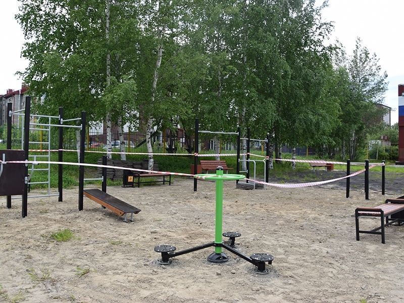 В Мегионе появилась новая спортивная площадка для занятий воркаутом