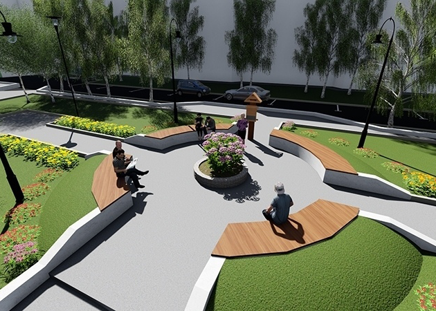 По инициативе горожан будет благоустроен сквер возле библиотеки